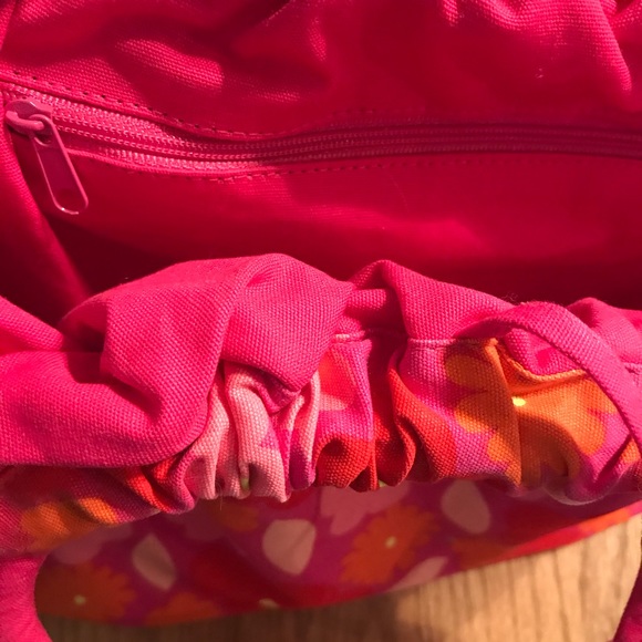 🌸EUC Pink & Orange Floral Purse🌸 - Picture 7 of 10